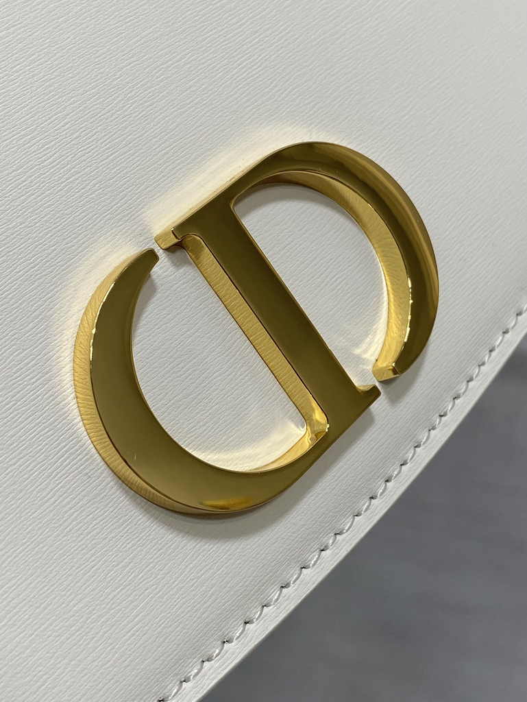 Dior Medium 30 Montaigne Avenue Top Handle Bag M9371 Latte Ribbed Calfskin - Default Title - View 7