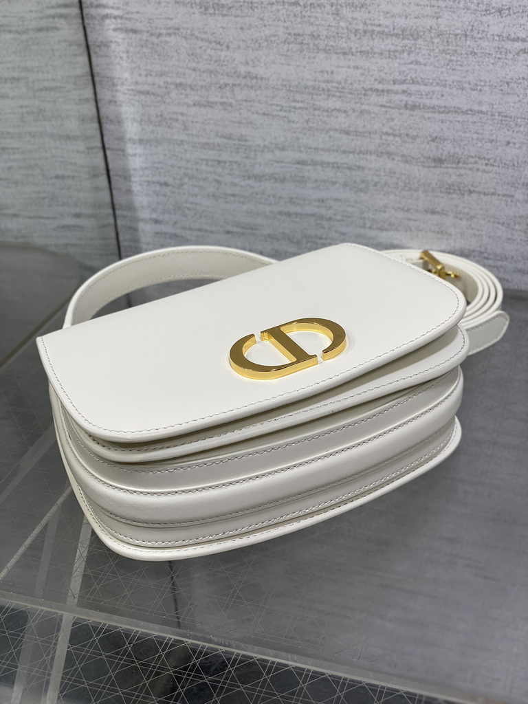 Dior Medium 30 Montaigne Avenue Top Handle Bag M9371 Latte Ribbed Calfskin - Default Title - View 5