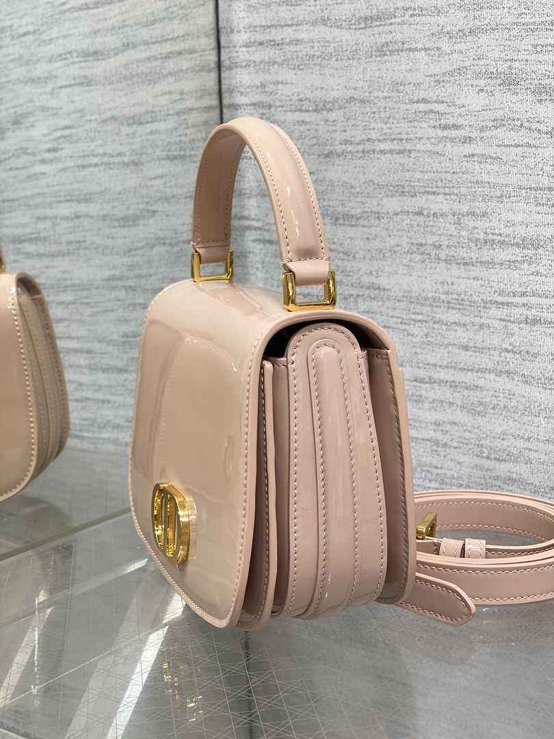 Dior Medium 30 Montaigne Avenue Top Handle Bag M9371 Pink Patent Calfskin - Default Title - View 5