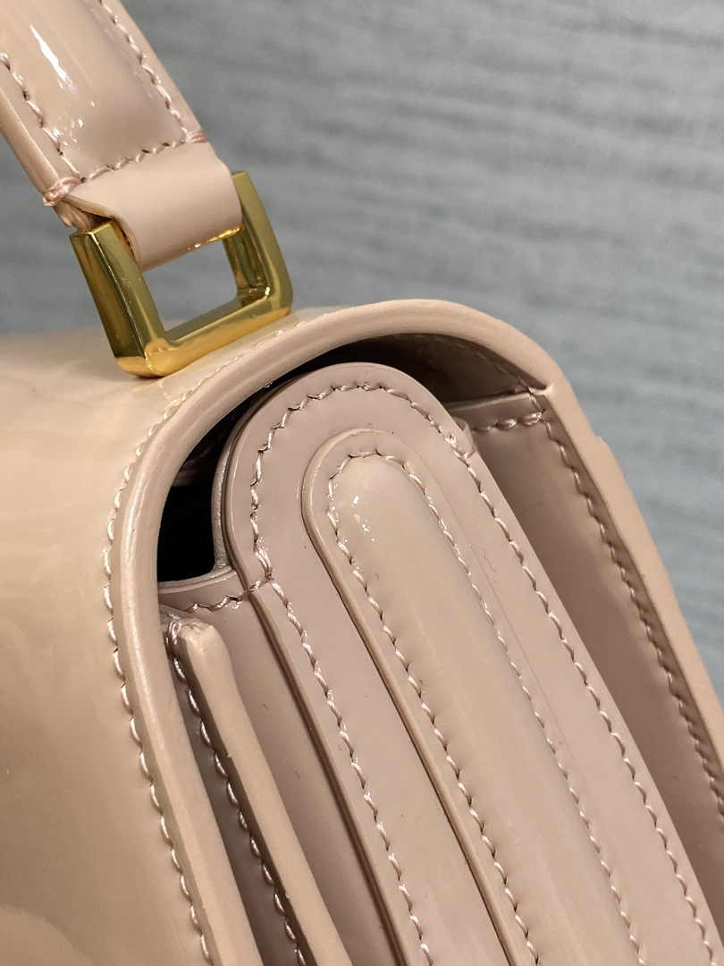 Dior Medium 30 Montaigne Avenue Top Handle Bag M9371 Pink Patent Calfskin - Default Title - View 6