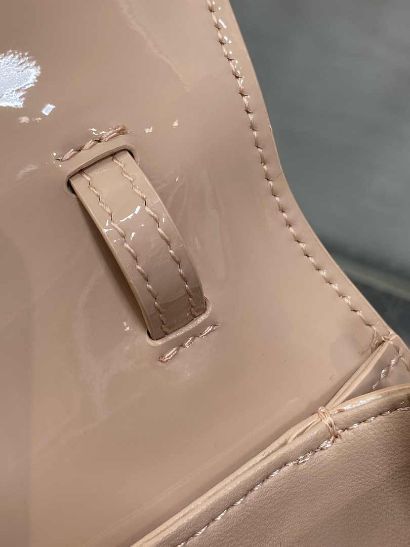 Dior Medium 30 Montaigne Avenue Top Handle Bag M9371 Pink Patent Calfskin - Default Title - View 9