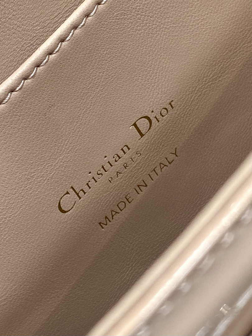 Dior Medium 30 Montaigne Avenue Top Handle Bag M9371 Pink Patent Calfskin - Default Title - View 10
