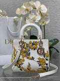 Dior Medium Lady D-Lite Bag M0565 White Cannage Lambskin - Default Title - View 1