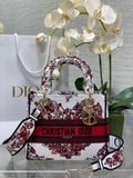 Dior Medium Lady D-Lite Bag M0565 White Cannage Lambskin E63 - Default Title - View 1