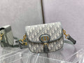 Dior Medium Bobby Bag M9319 Gray Oblique Jacquard