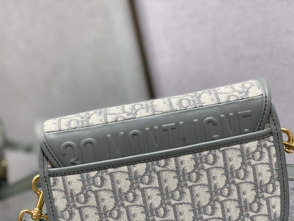 Dior Medium Bobby Bag M9319 Gray Oblique Jacquard - Default Title - View 5