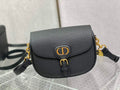 Dior Medium Bobby Bag M9319 Black Grained Calfskin