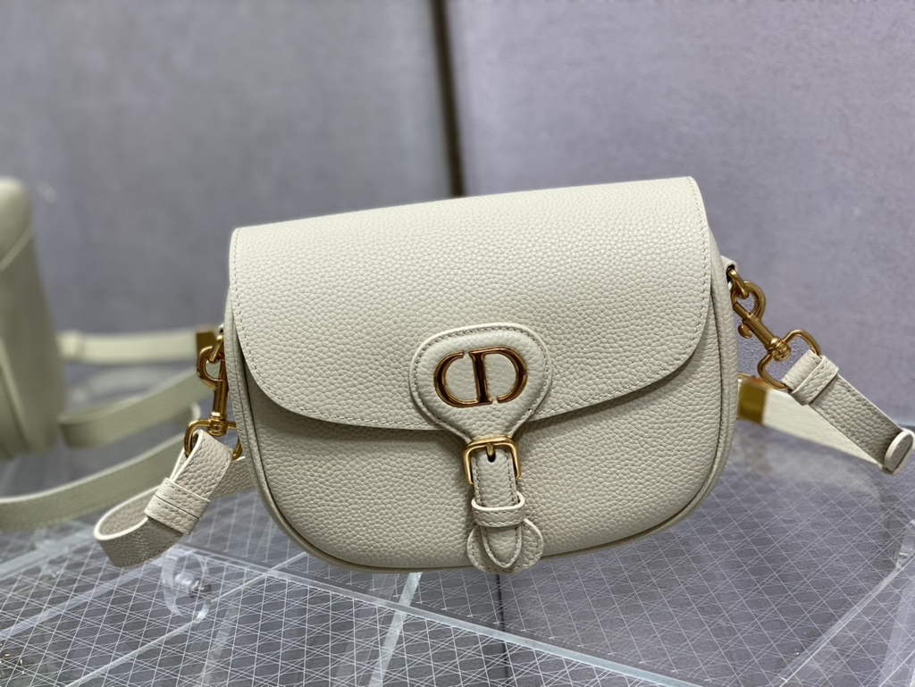 Dior Medium Bobby Bag M9319 Beige Grained Calfskin - Default Title - View 1