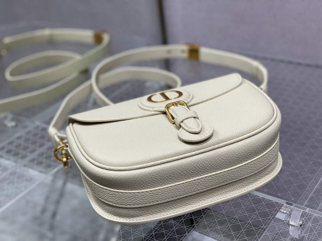 Dior Medium Bobby Bag M9319 Beige Grained Calfskin - Default Title - View 6