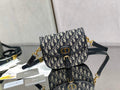 Dior Medium Bobby Bag M9319 Blue Oblique Jacquard