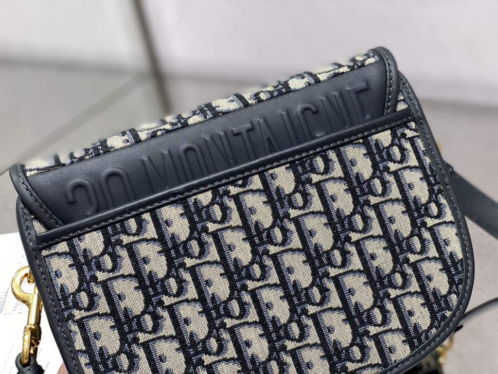 Dior Medium Bobby Bag M9319 Blue Oblique Jacquard - Default Title - View 7