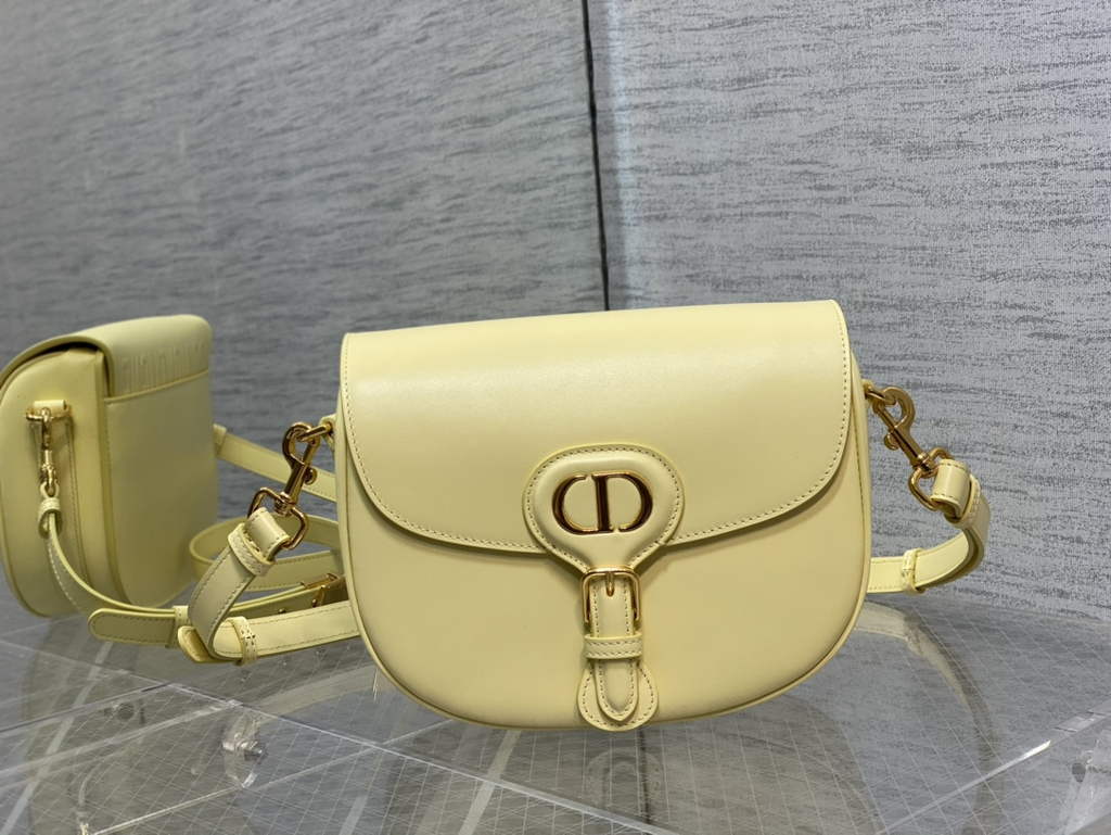 Dior Medium Bobby Bag M9319 Yellow Box Calfskin - Default Title - View 1