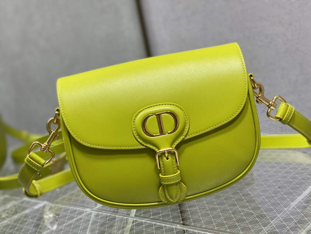 Dior Medium Bobby Bag M9319 Lemon Yellow Box Calfskin - Default Title - View 2