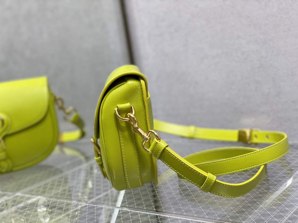 Dior Medium Bobby Bag M9319 Lemon Yellow Box Calfskin - Default Title - View 6