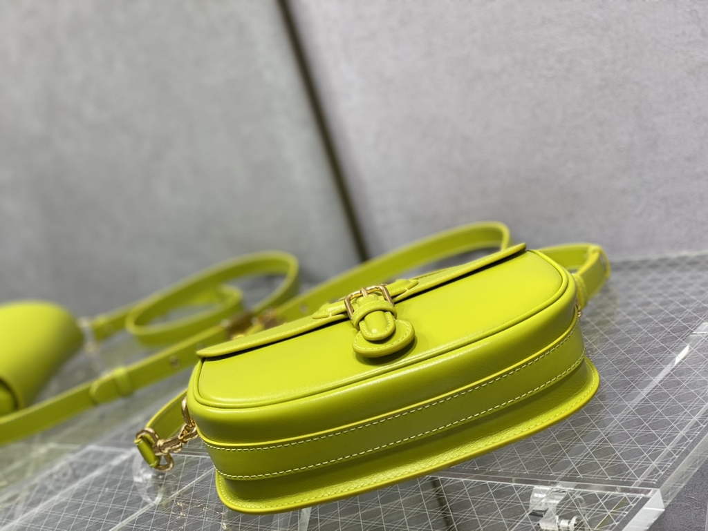 Dior Medium Bobby Bag M9319 Lemon Yellow Box Calfskin - Default Title - View 7