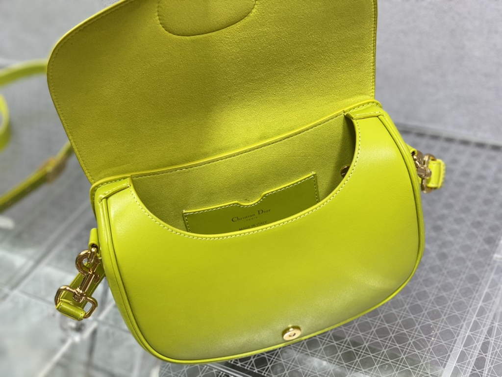 Dior Medium Bobby Bag M9319 Lemon Yellow Box Calfskin - Default Title - View 8