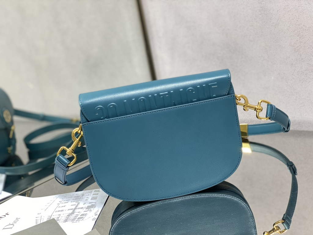Dior Medium Bobby Bag M9319 Dark Blue Box Calfskin - Default Title - View 4