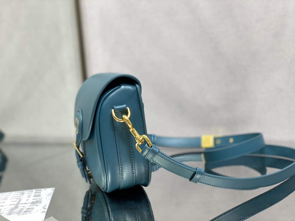 Dior Medium Bobby Bag M9319 Dark Blue Box Calfskin - Default Title - View 5