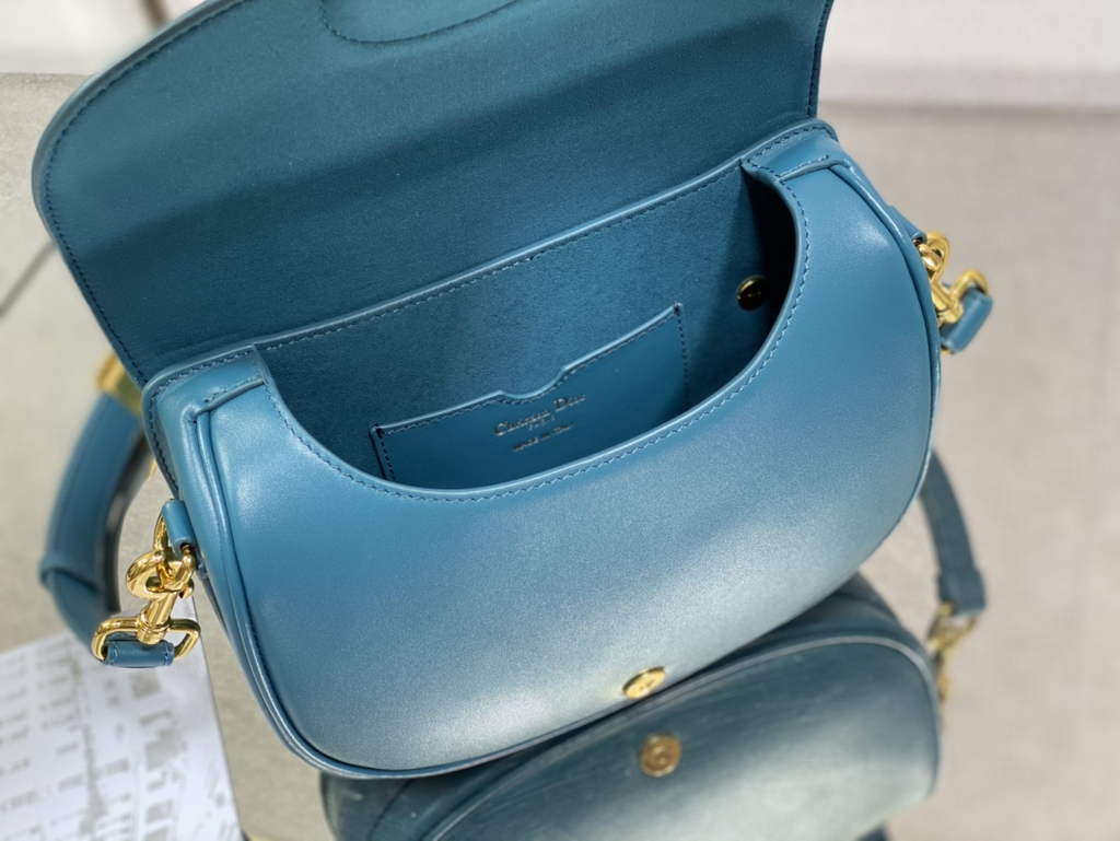 Dior Medium Bobby Bag M9319 Dark Blue Box Calfskin - Default Title - View 8