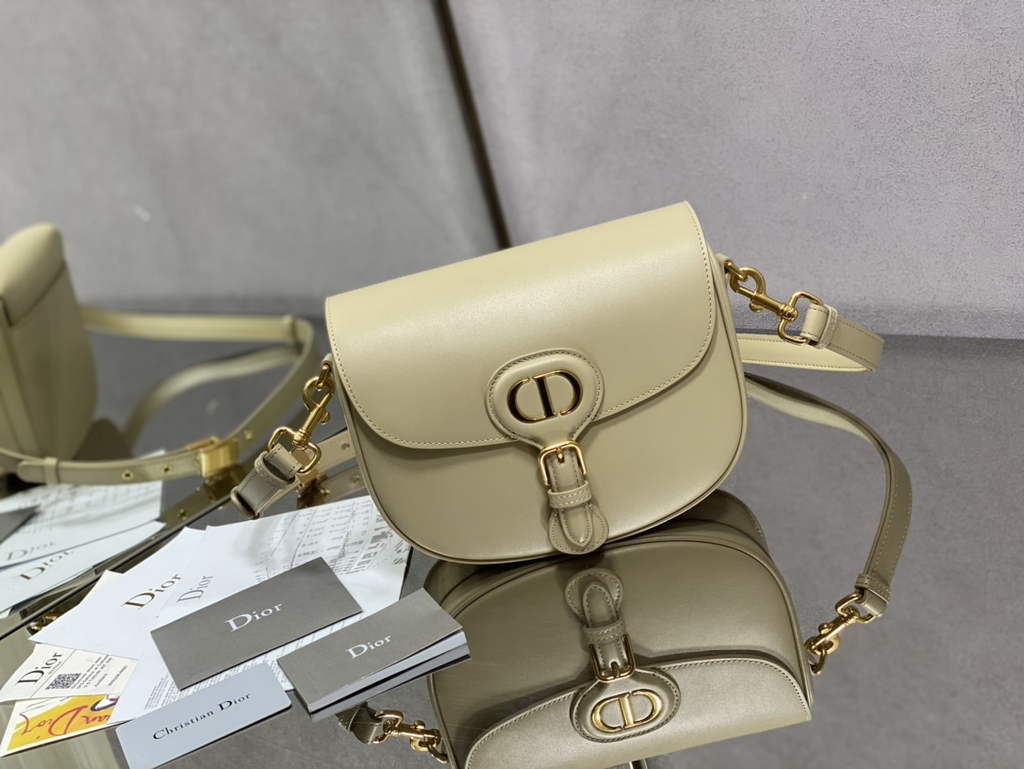 Dior Medium Bobby Bag M9319 Beige Box Calfskin - Default Title - View 1