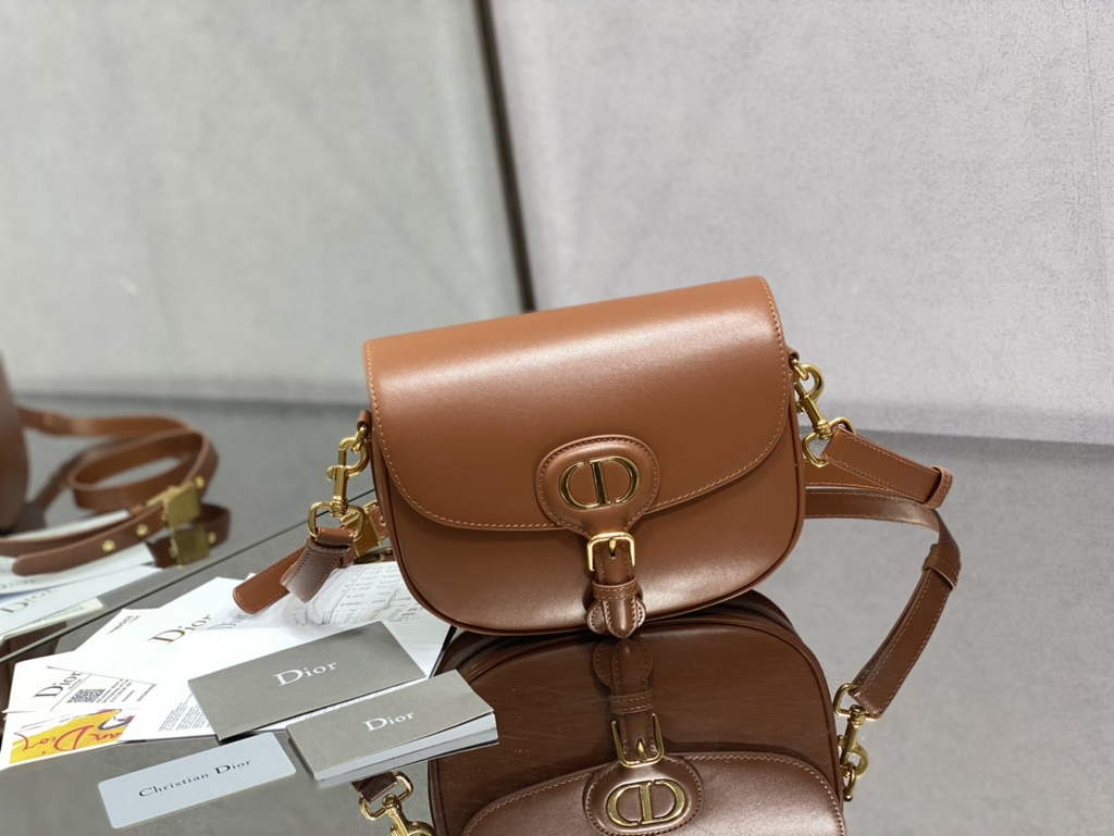 Dior Medium Bobby Bag M9319 Brown Box Calfskin - Default Title - View 1
