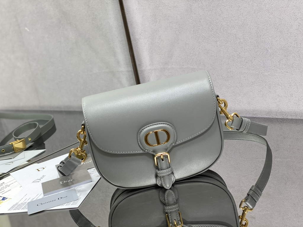 Dior Medium Bobby Bag M9319 Gray Box Calfskin - Default Title - View 1