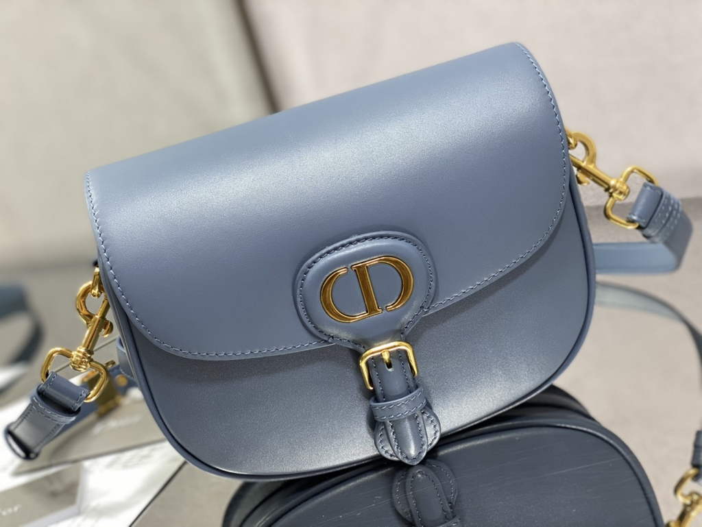 Dior Medium Bobby Bag M9319 Blue Box Calfskin - Default Title - View 2