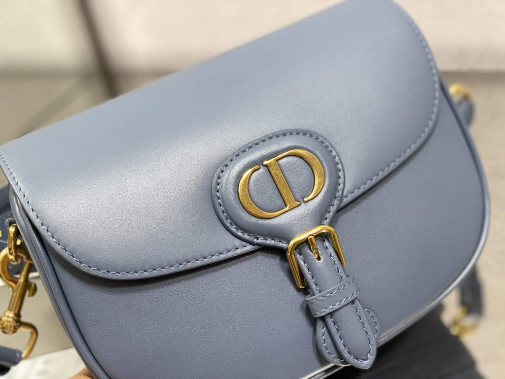 Dior Medium Bobby Bag M9319 Blue Box Calfskin - Default Title - View 3