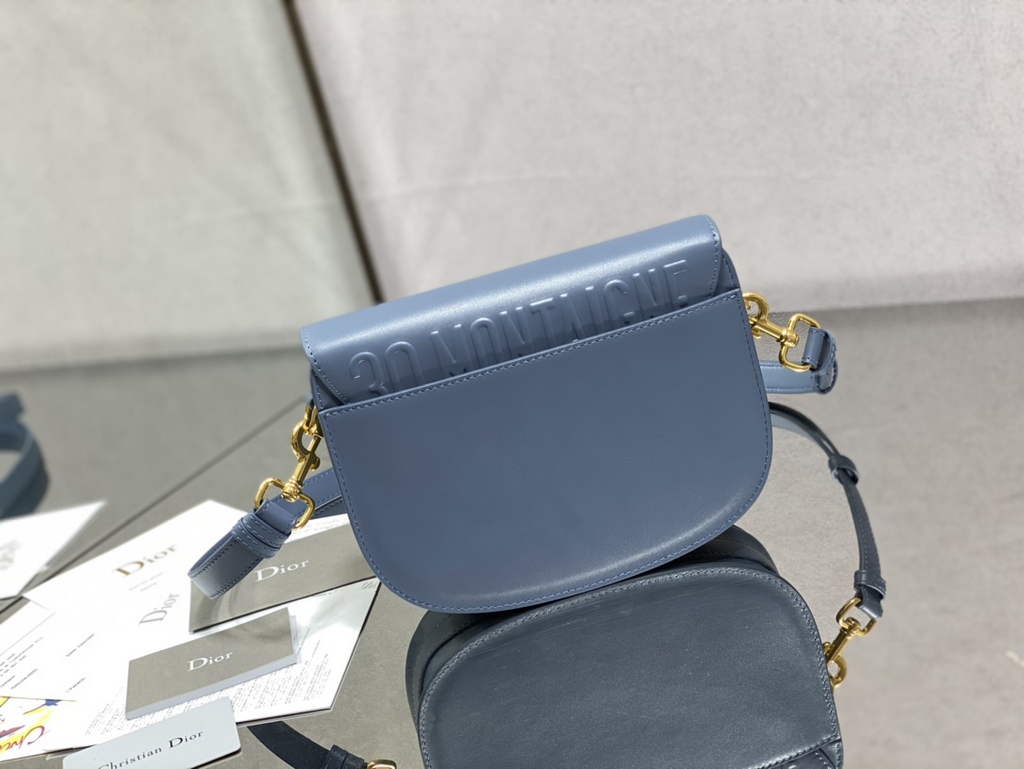 Dior Medium Bobby Bag M9319 Blue Box Calfskin - Default Title - View 4