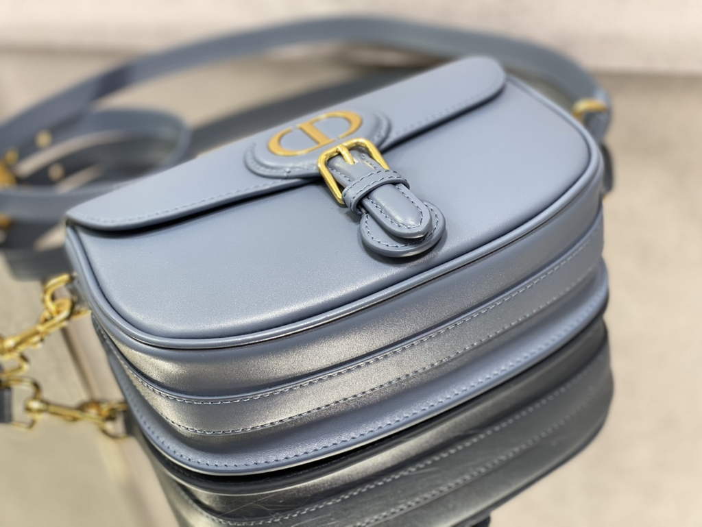 Dior Medium Bobby Bag M9319 Blue Box Calfskin - Default Title - View 5