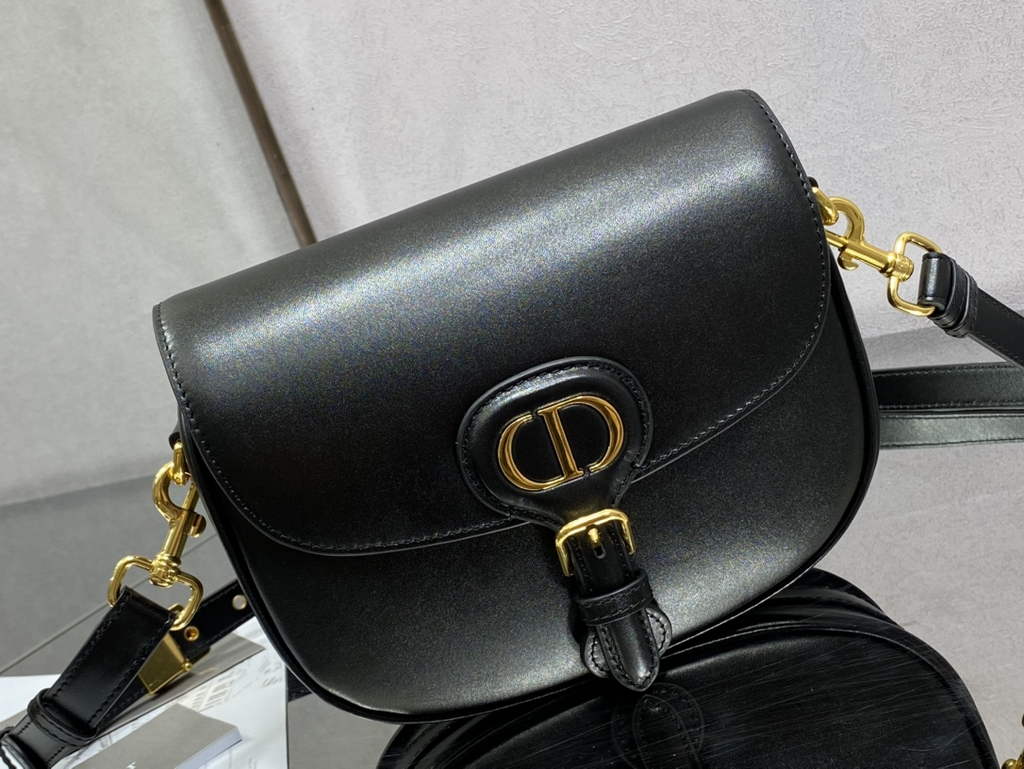 Dior Medium Bobby Bag M9319 Black Box Calfskin - Default Title - View 2