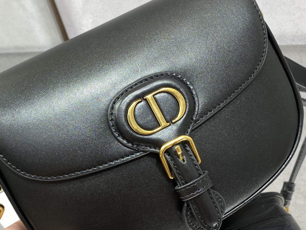 Dior Medium Bobby Bag M9319 Black Box Calfskin - Default Title - View 3