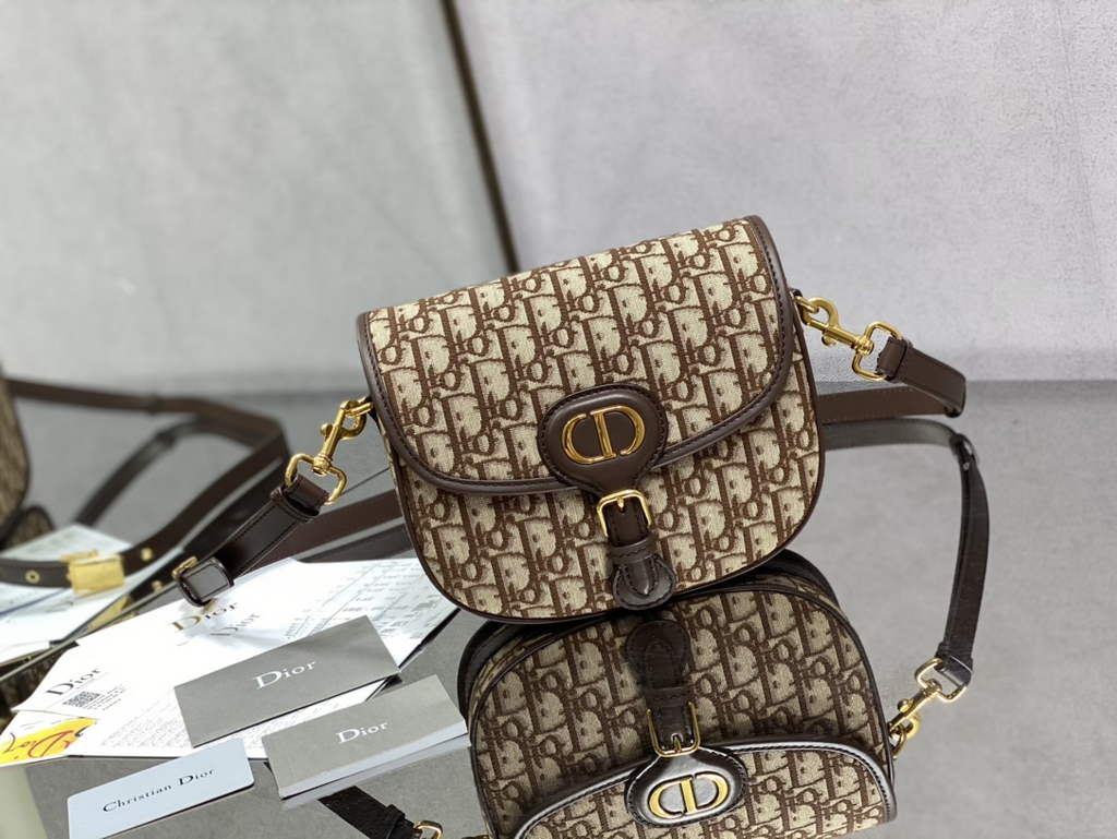 Dior Medium Bobby Bag M9319 Red Oblique Jacquard - Default Title - View 1
