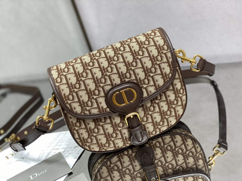 Dior Medium Bobby Bag M9319 Red Oblique Jacquard - Default Title - View 2