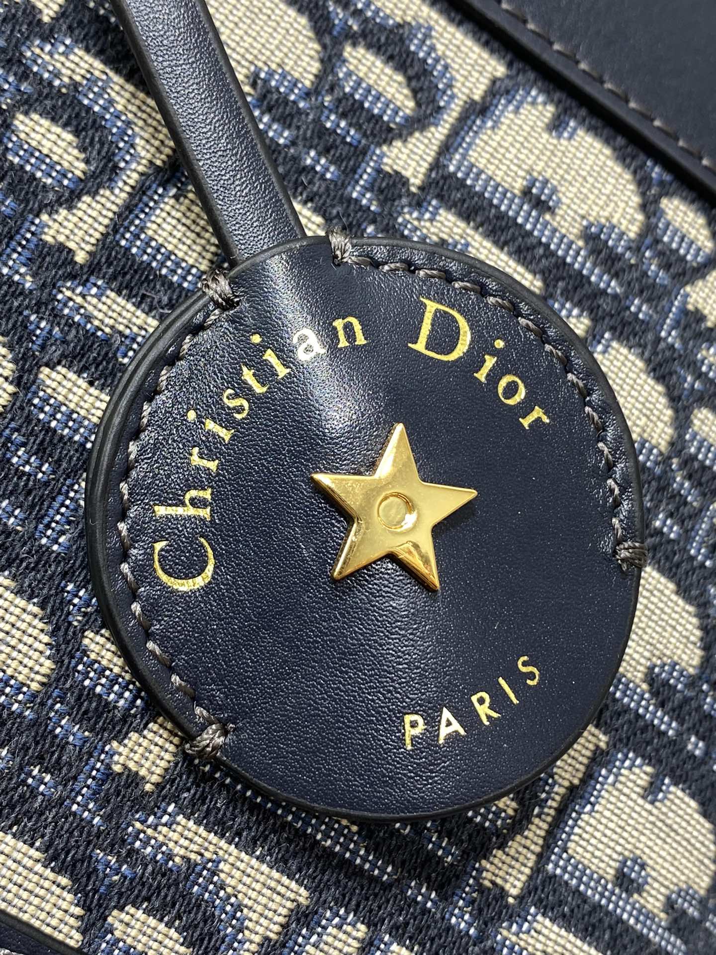 Dior Medium D-Vibe Bowling Bag M1340 Blue Dior Oblique Jacquard