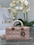 Dior Medium Lady D-Joy Bag M0540 Dark Beige Cannage Lambskin - Default Title - View 1