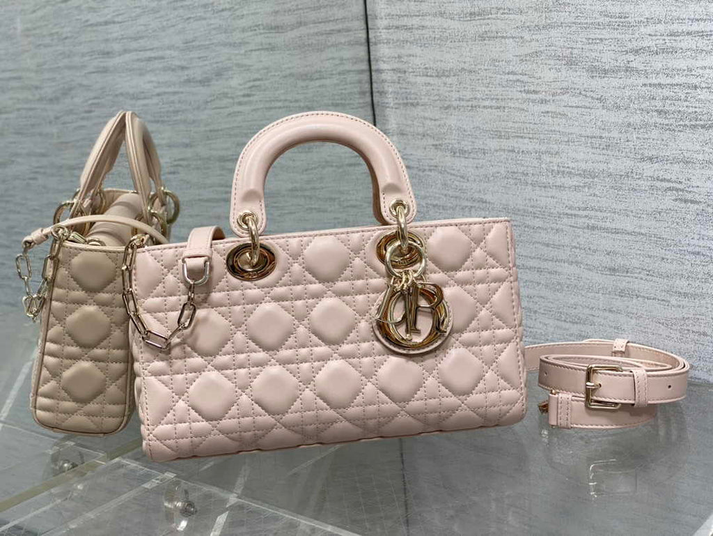 Dior Medium Lady D-Joy Bag M0540 Dark Beige Cannage Lambskin - Default Title - View 2