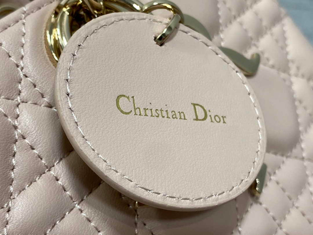 Dior Medium Lady D-Joy Bag M0540 Dark Beige Cannage Lambskin - Default Title - View 8