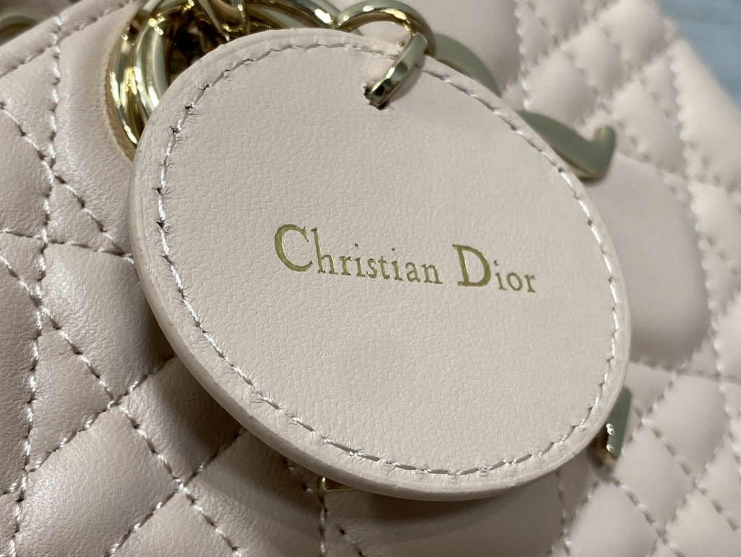 Dior Medium Lady D-Joy Bag M0540 Dark Beige Cannage Lambskin - Default Title - View 8