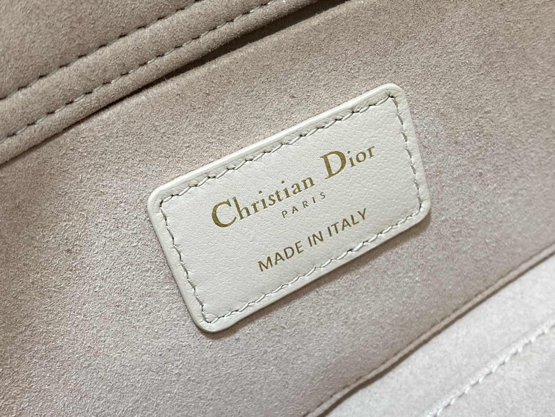 Dior Medium Lady D-Joy Bag M0540 Dark Beige Cannage Lambskin - Default Title - View 7