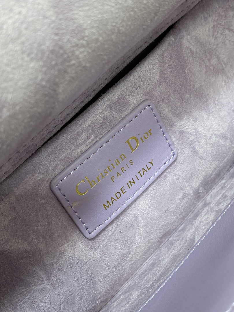Dior Medium Lady D-Joy Bag M0540 Purple Cannage Lambskin - Default Title - View 6