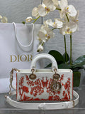 Dior Medium Lady D-Joy Bag M0540 White Cannage Lambskin - Default Title - View 1