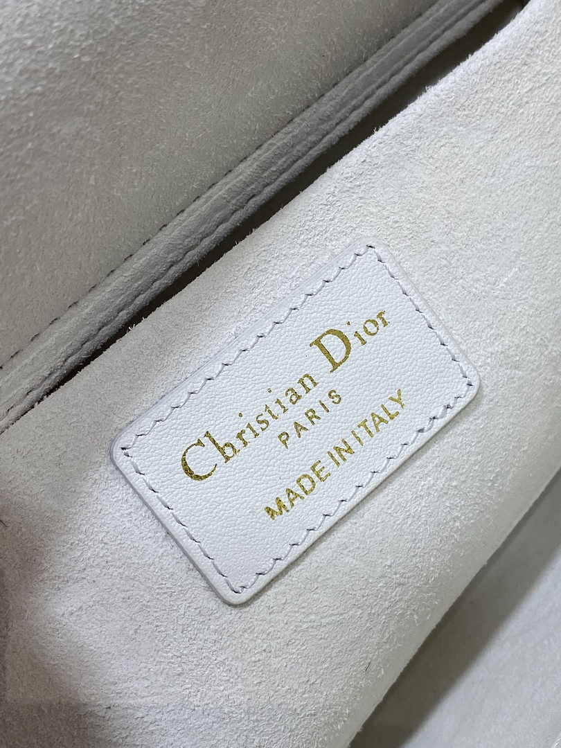 Dior Medium Lady D-Joy Bag M0540 White Cannage Lambskin - Default Title - View 7