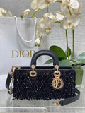 Dior Medium Lady D-Lite Bag M0565 Black Cannage Lambskin - Default Title - View 1
