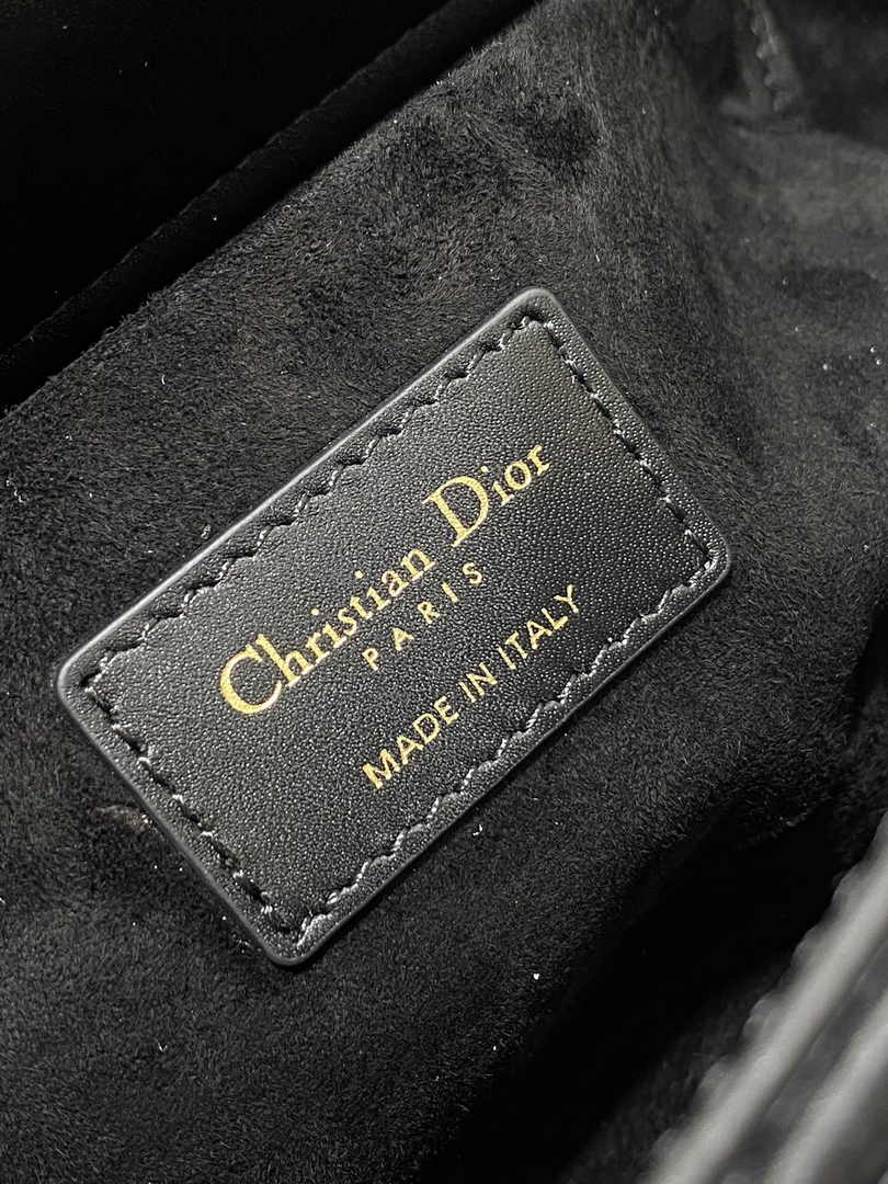 Dior Medium Lady D-Lite Bag M0565 Black Cannage Lambskin - Default Title - View 10