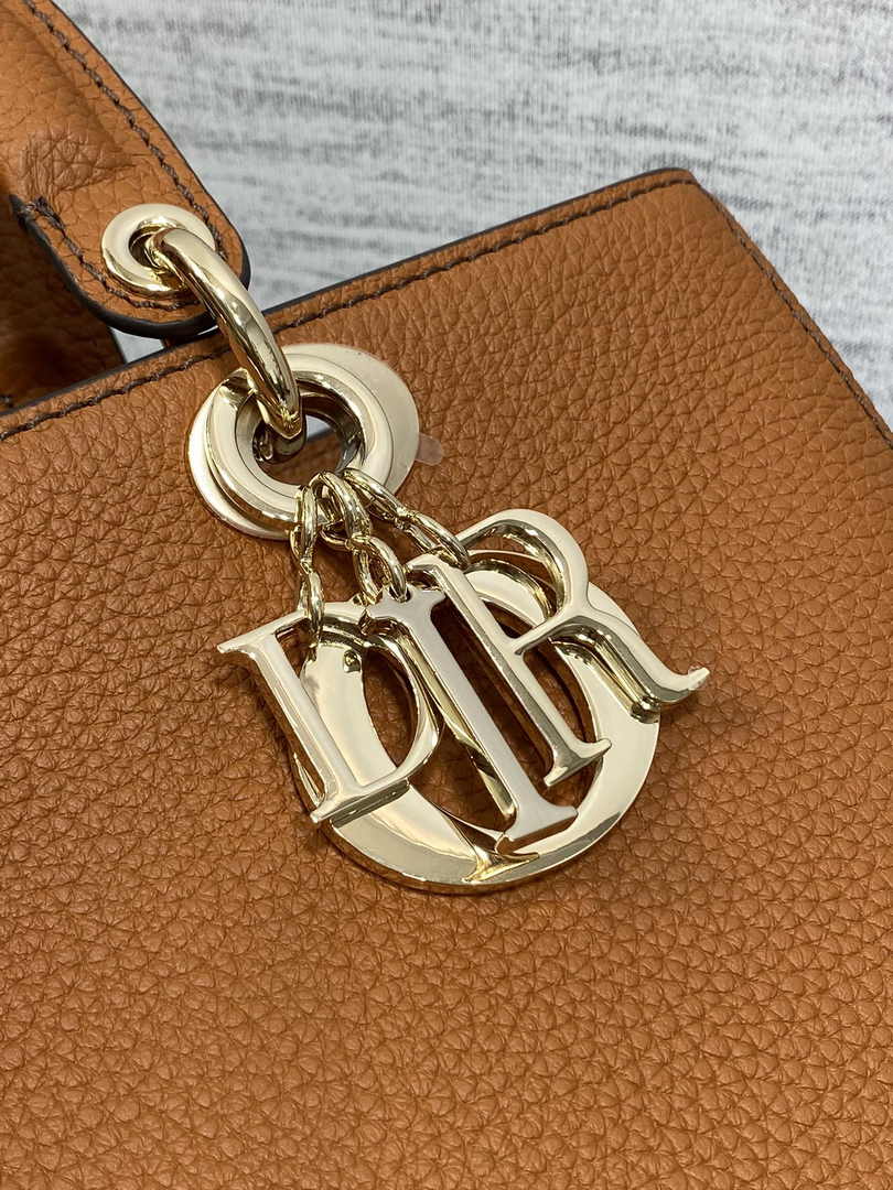 Dior Medium Lady D-Sire My ABCDior Bag M1151 Dark Brandy Bull Leather - Default Title - View 8