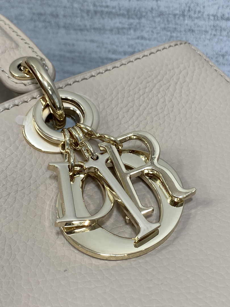 Dior Medium Lady D-Sire My ABCDior Bag M1151 Powder Beige Bull Leather - Default Title - View 9