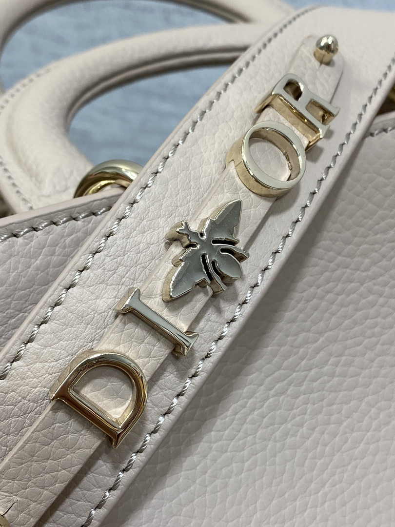 Dior Medium Lady D-Sire My ABCDior Bag M1151 Powder Beige Bull Leather - Default Title - View 8