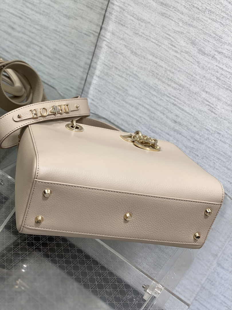 Dior Medium Lady D-Sire My ABCDior Bag M1151 Powder Beige Bull Leather - Default Title - View 5