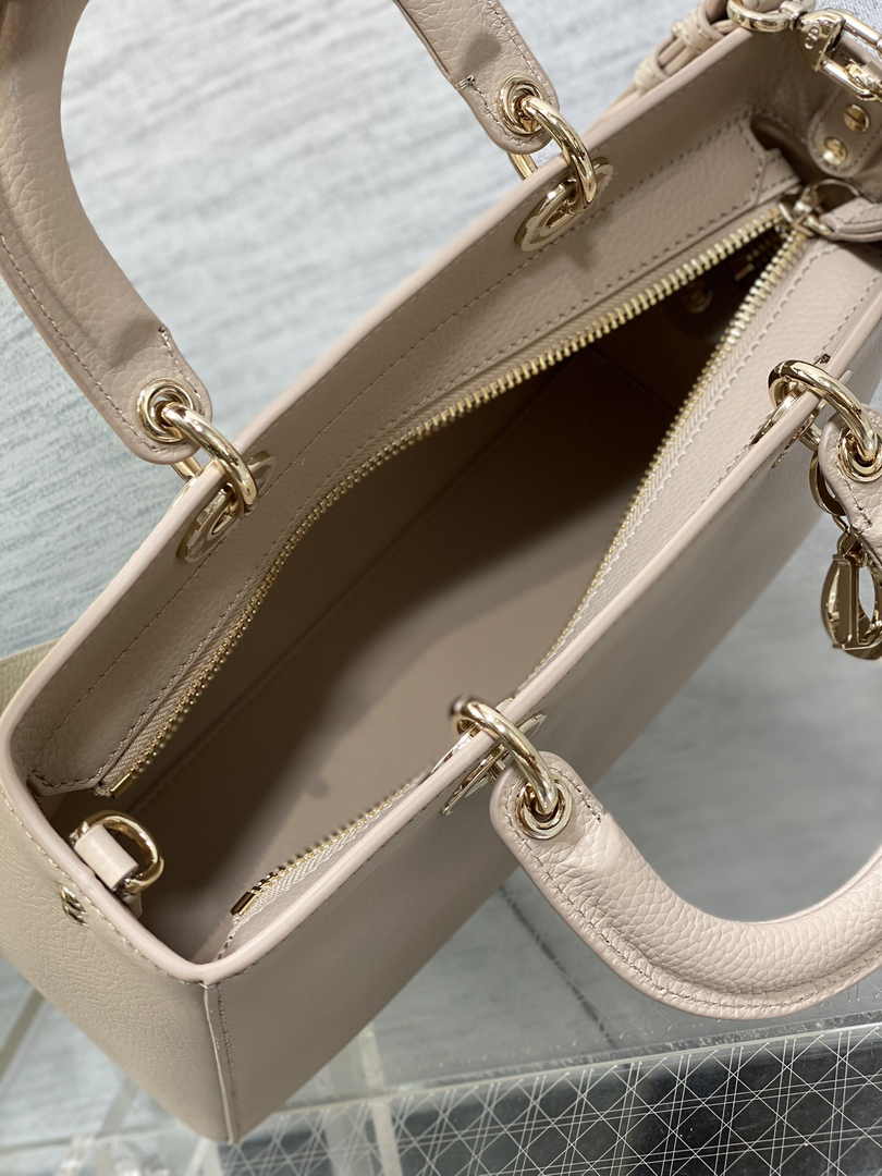 Dior Medium Lady D-Sire My ABCDior Bag M1151 Powder Beige Bull Leather - Default Title - View 6